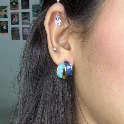 Stylish Korean cross design earrings for everyday wear